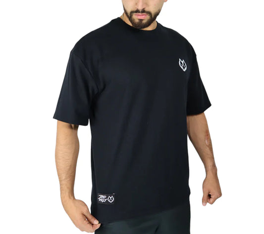 Bad Wolf OverSize Negra Letras GRIS