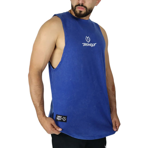 BAD WOLF Tank Top Fitted Blue